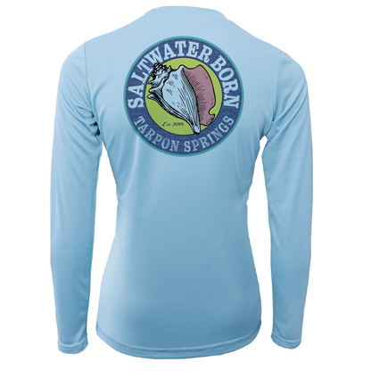 Tarpon Springs, FL "Saltwater Hair Don't Care" Long Sleeve UPF 50+ Dry-Fit Shirt