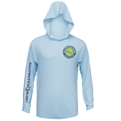 Cape Cod, MA Jaws Girl's Long Sleeve UPF 50+ Dry-Fit Hoodie