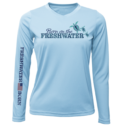 Michigan "Born on the Freshwater" Women's Long Sleeve UPF 50+ Dry-Fit Shirt