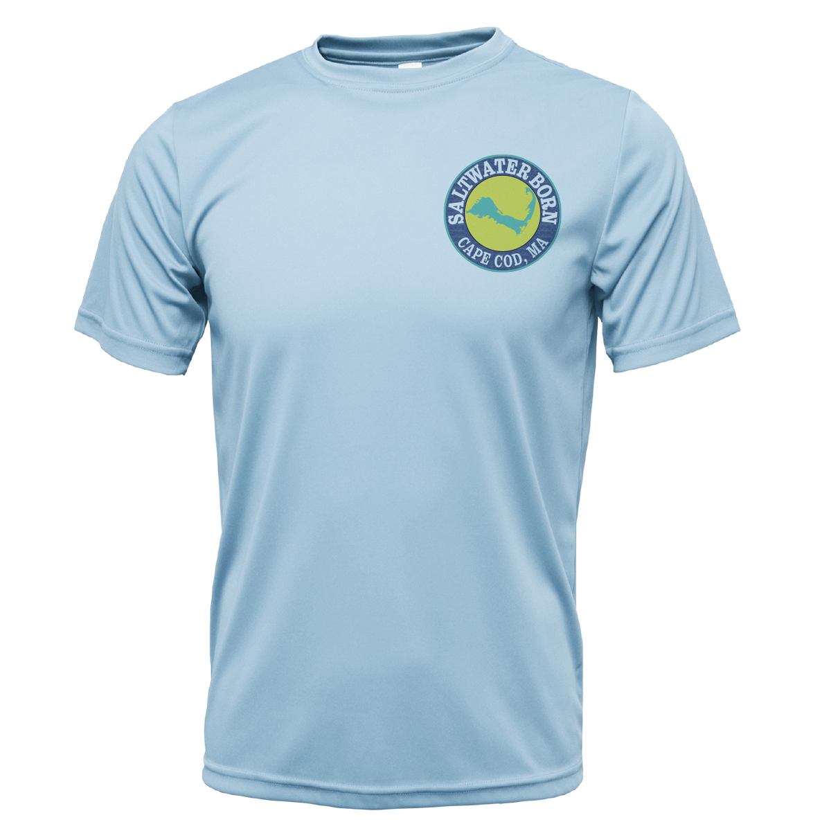 Cape Cod, MA Jaws Boy's Short Sleeve UPF 50+ Dry-Fit Shirt