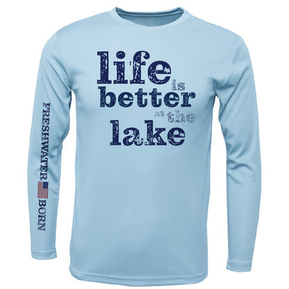 Florida "Life is Better at the Lake" Men's Long Sleeve UPF 50+ Dry-Fit Shirt
