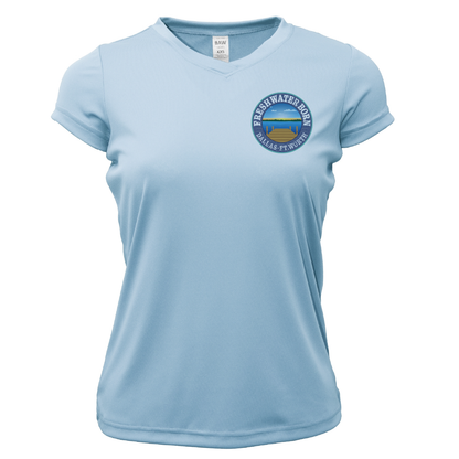 DFW, TX Freshwater Born "All For Rum and Rum For All" Women's Short Sleeve UPF 50+ Dry-Fit Shirt