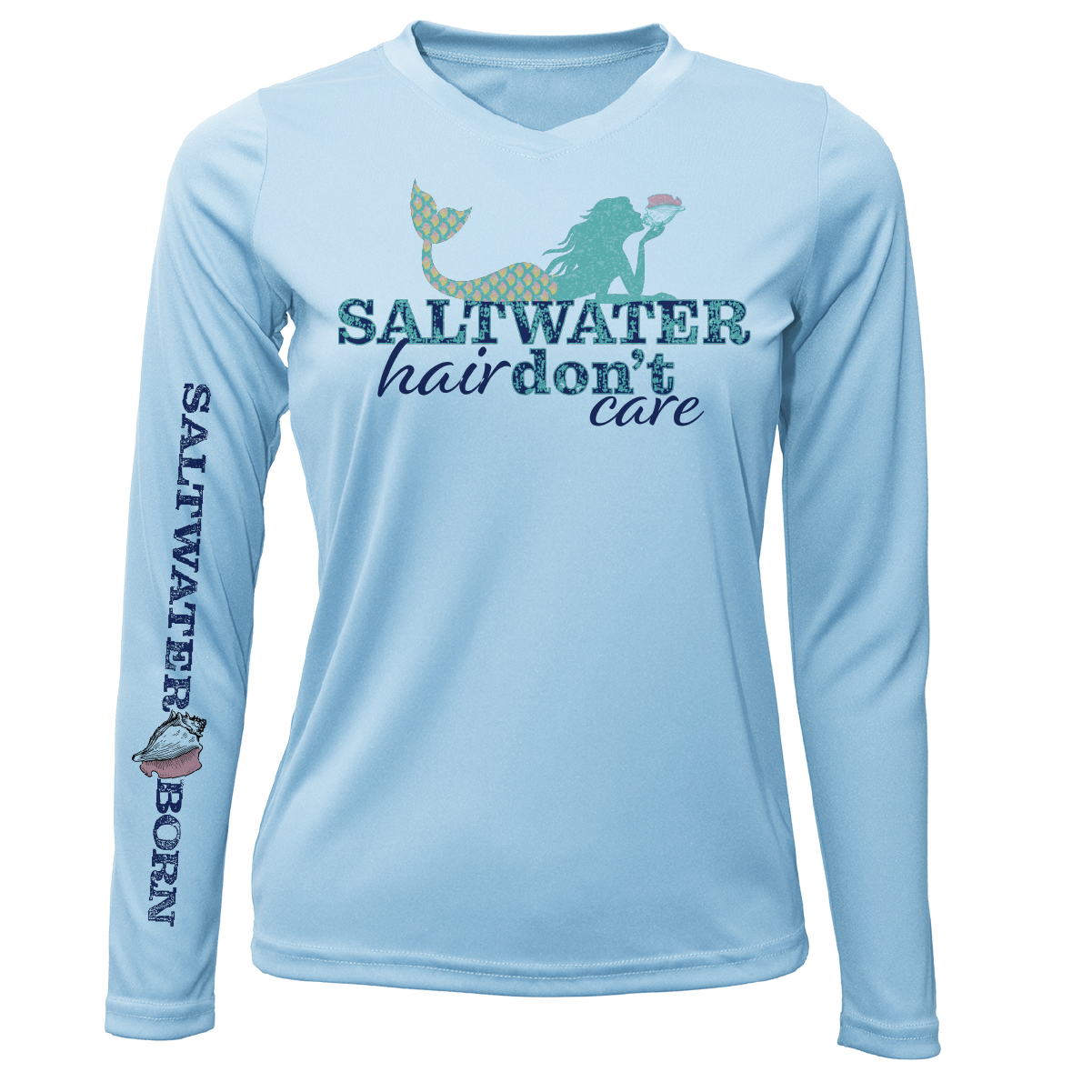St. Petersburg, FL "Saltwater Hair Don't Care" Long Sleeve UPF 50+ Dry-Fit Shirt
