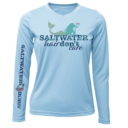 St. Petersburg, FL "Saltwater Hair Don't Care" Long Sleeve UPF 50+ Dry-Fit Shirt