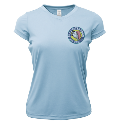 Key West, FL Seahorse Women's Short Sleeve UPF 50+ Dry-Fit Shirt