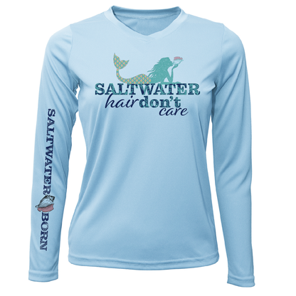 Pensacola, FL "Saltwater Hair Don't Care" Long Sleeve UPF 50+ Dry-Fit Shirt