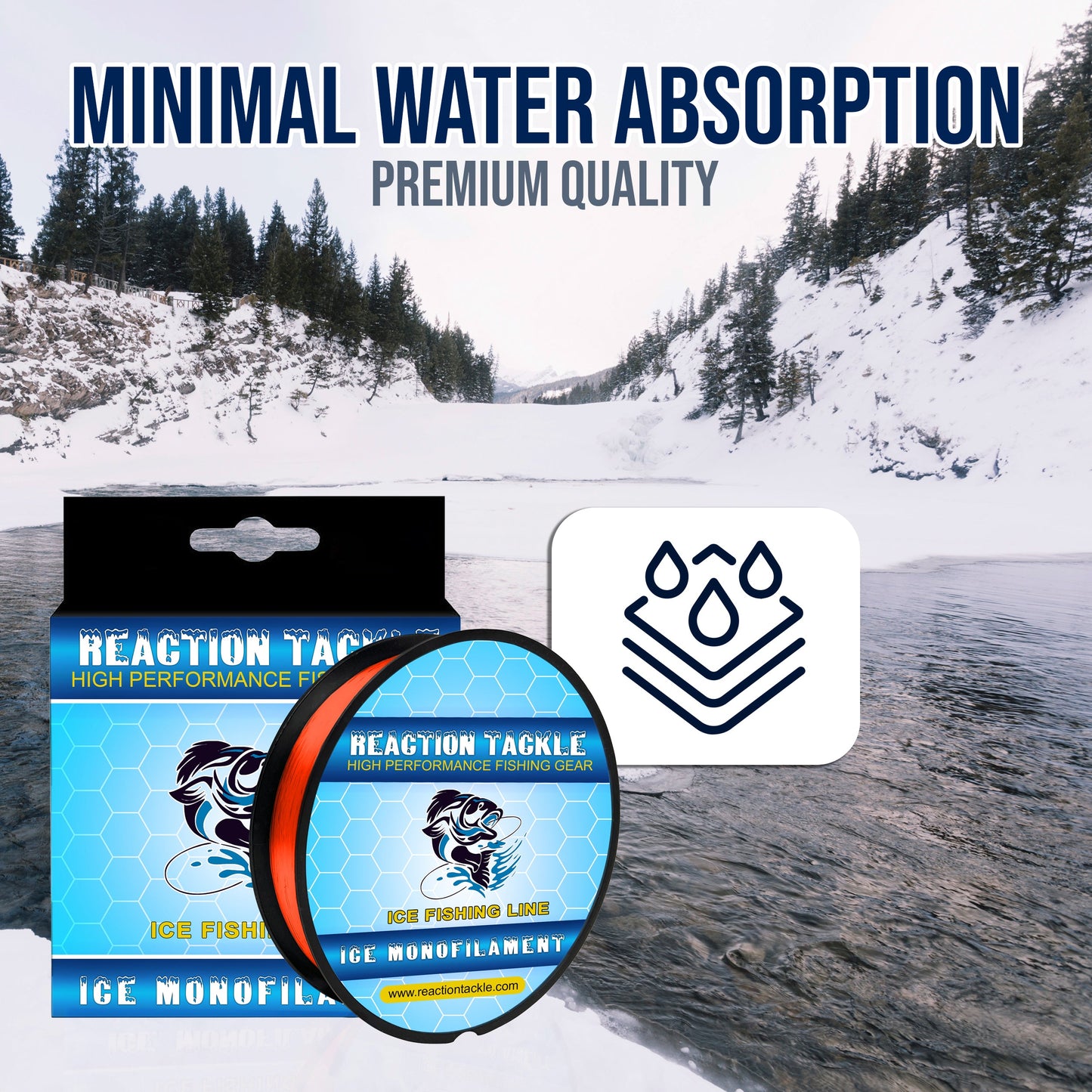 Reaction Tackle ICE Monofilament Fishing Line