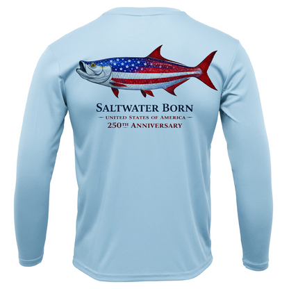 250th Action Tarpon Girl's Long Sleeve UPF 50+ Dry-Fit Shirt