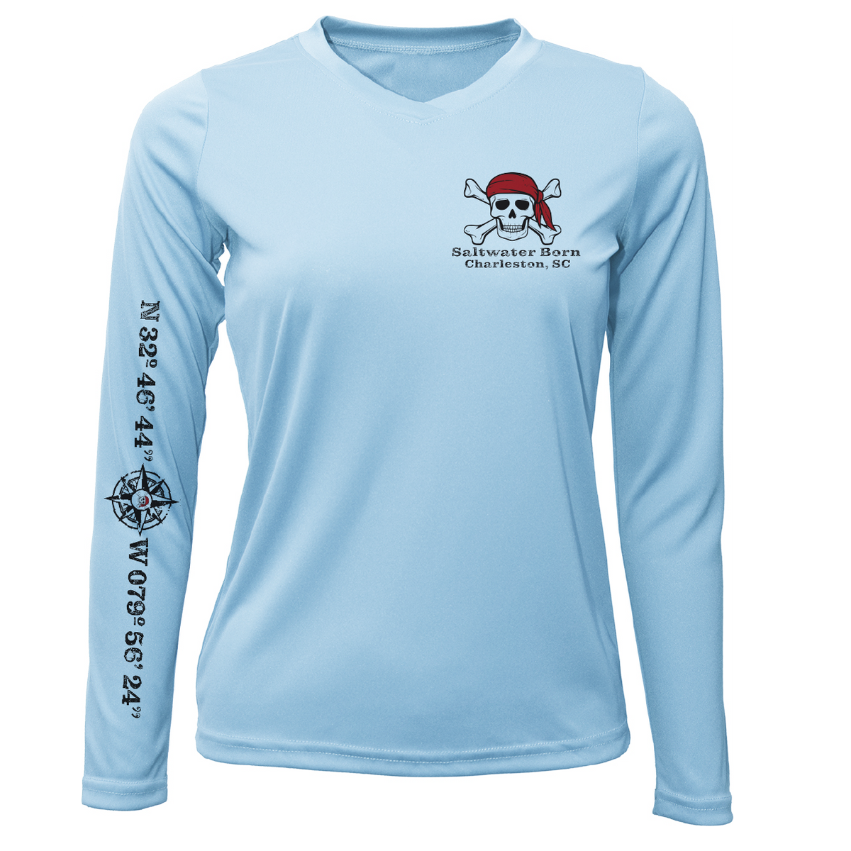Charleston, SC "All For Rum and Rum For All" Women's Long Sleeve UPF 50+ Dry-Fit Shirt