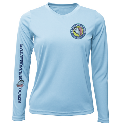 Outer Banks, NC Beach Jeep Women's Long Sleeve UPF 50+ Dry-Fit Shirt