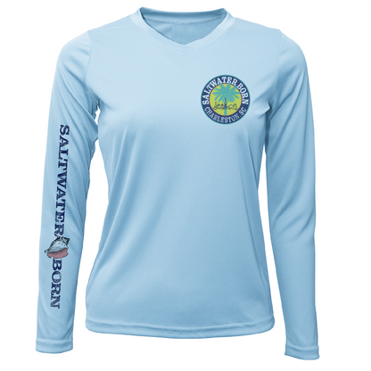 Charleston, SC Kraken Palmetto Logo Women's Long Sleeve UPF 50+ Dry-Fit Shirt
