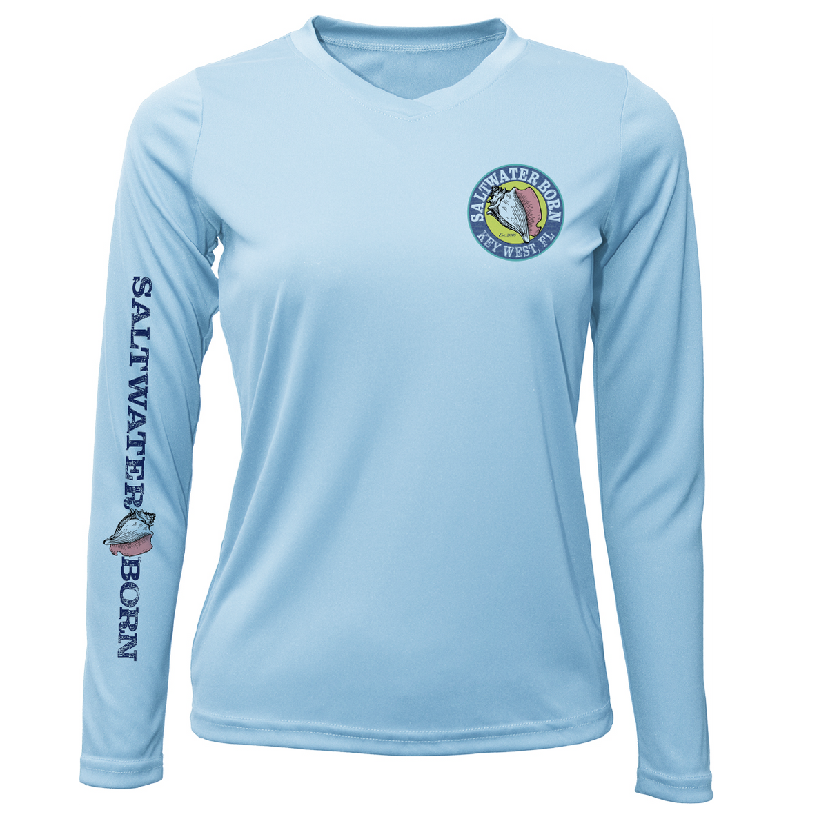 Key West, FL Rooster Women's Long Sleeve UPF 50+ Dry-Fit Shirt