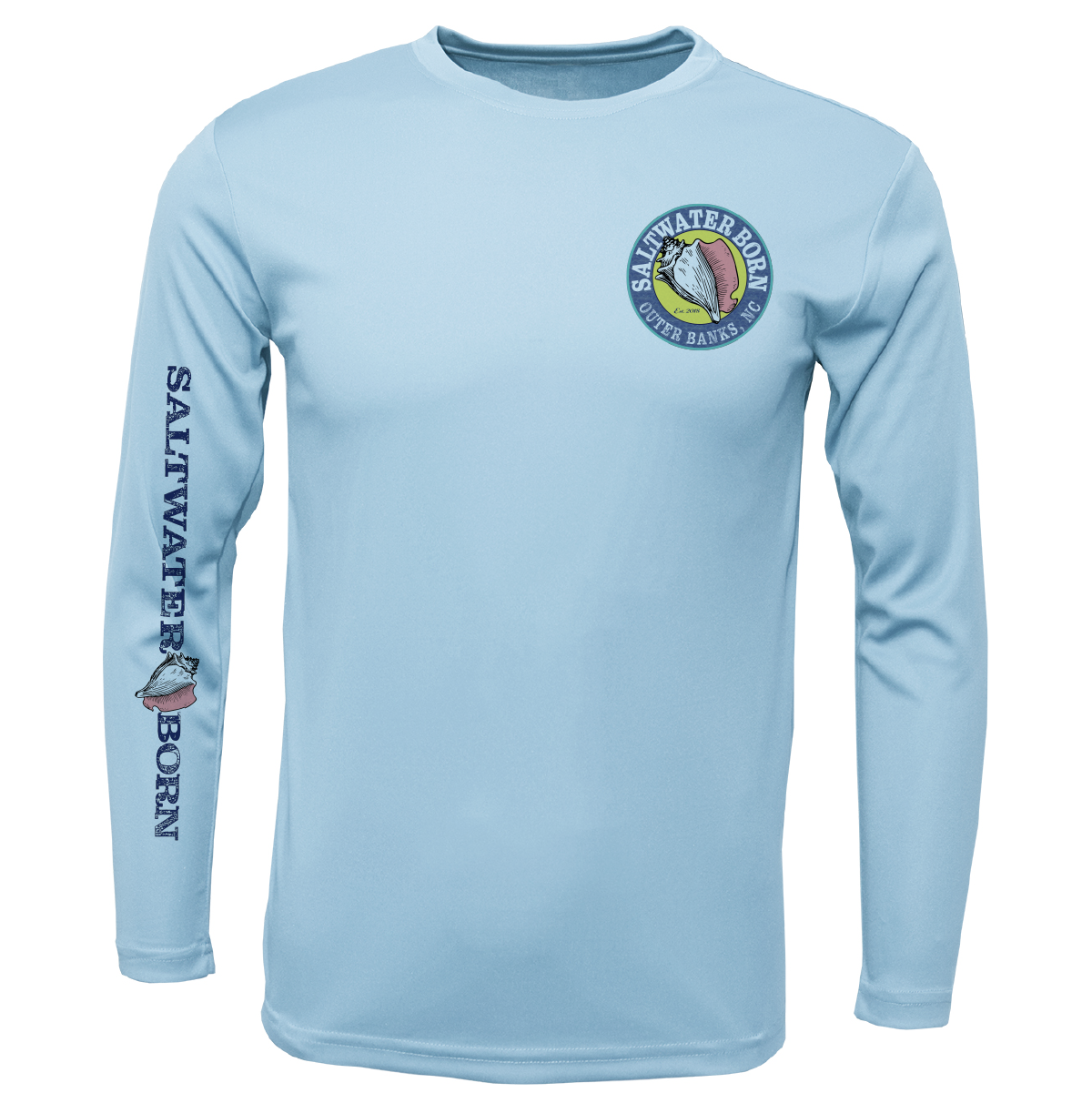 Outer Banks, NC Beach Jeep Men's Long Sleeve UPF 50+ Dry-Fit Shirt