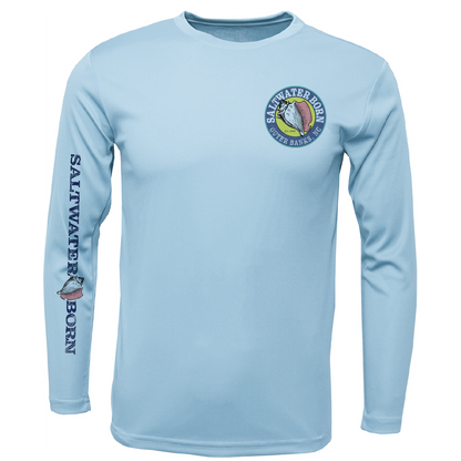 Outer Banks, NC Beach Jeep Men's Long Sleeve UPF 50+ Dry-Fit Shirt