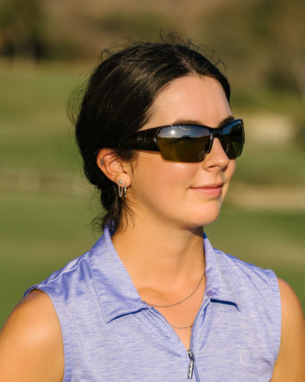 Del Mar | Matte Black | Green G22