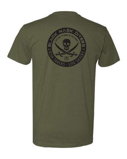 Jolly Roger T-shirt Mil Green