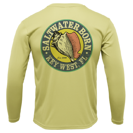 Key West, FL Hogfish Diver Men's Long Sleeve UPF 50+ Dry-Fit Shirt