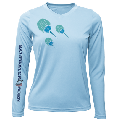 Key West Horseshoe Crab Women's Long Sleeve UPF 50+ Dry-Fit Shirt