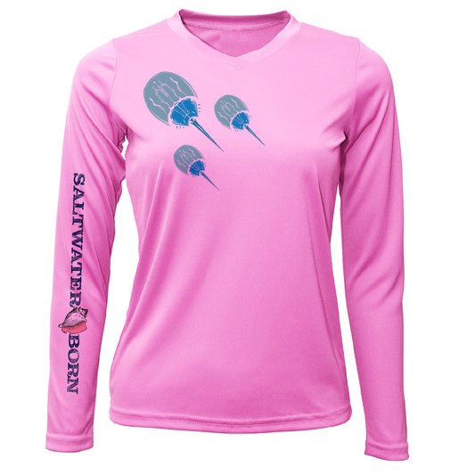 Key West Horseshoe Crab Women's Long Sleeve UPF 50+ Dry-Fit Shirt