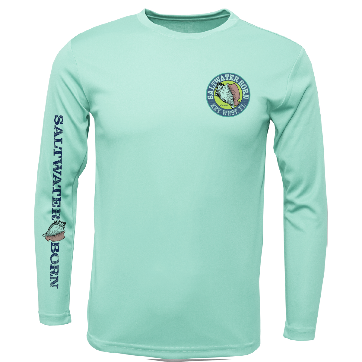 Key West, FL Jumbo Shrimp Long Sleeve UPF 50+ Dry-Fit Shirt