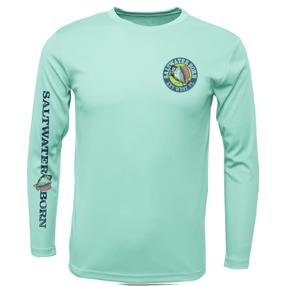 Key West, FL Jumbo Shrimp Long Sleeve UPF 50+ Dry-Fit Shirt