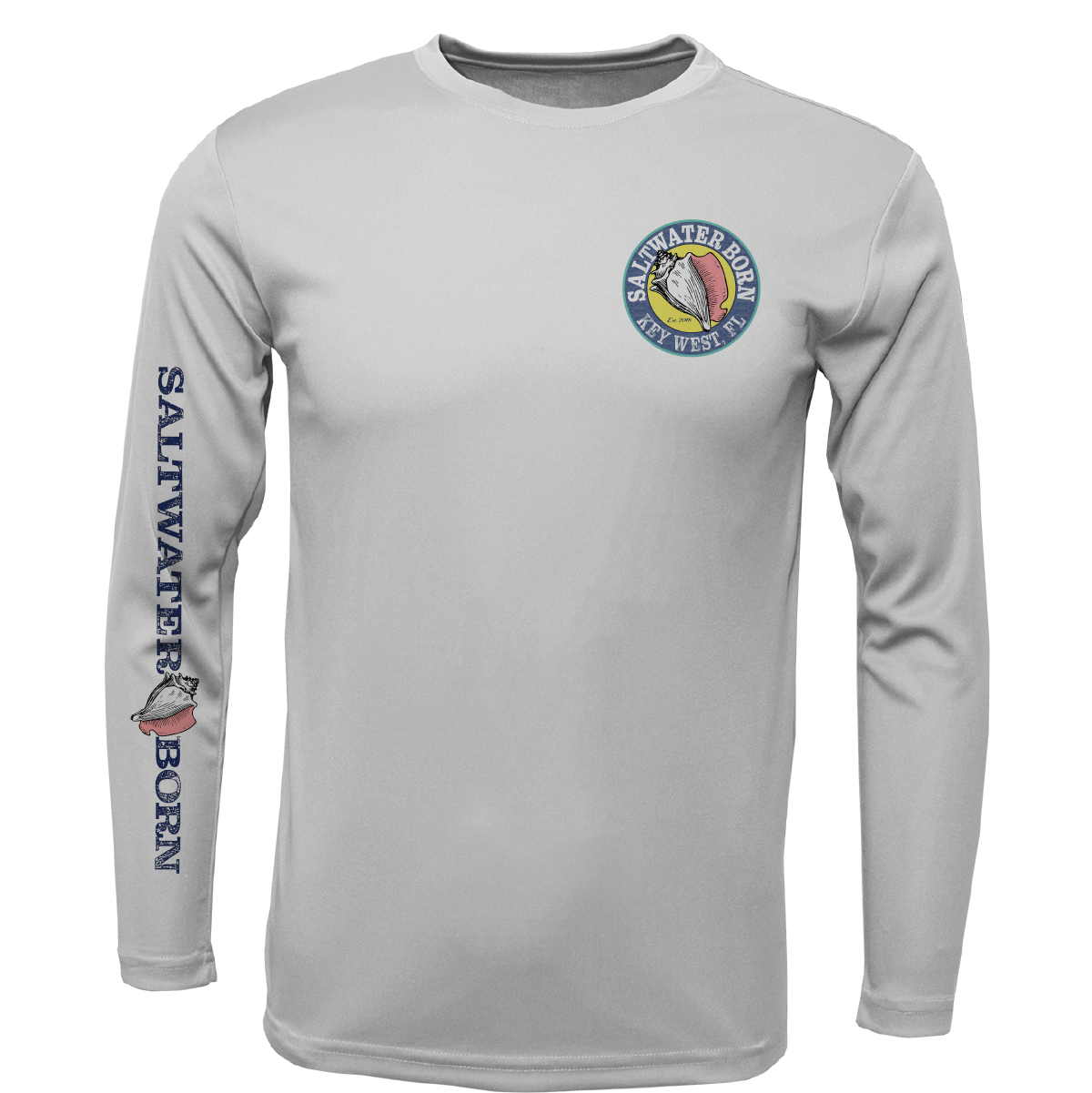 Key West, FL Jumbo Shrimp Long Sleeve UPF 50+ Dry-Fit Shirt