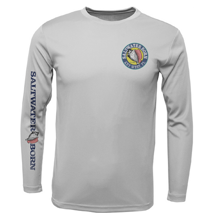 Key West, FL Jumbo Shrimp Long Sleeve UPF 50+ Dry-Fit Shirt