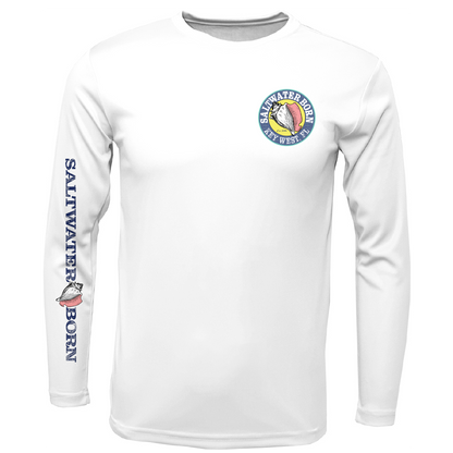 Key West, FL Jumbo Shrimp Long Sleeve UPF 50+ Dry-Fit Shirt