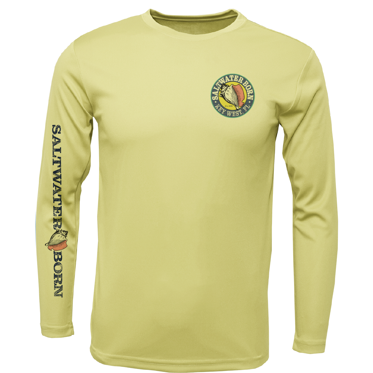 Key West, FL Kraken Men's Long Sleeve UPF 50+ Dry-Fit Shirt