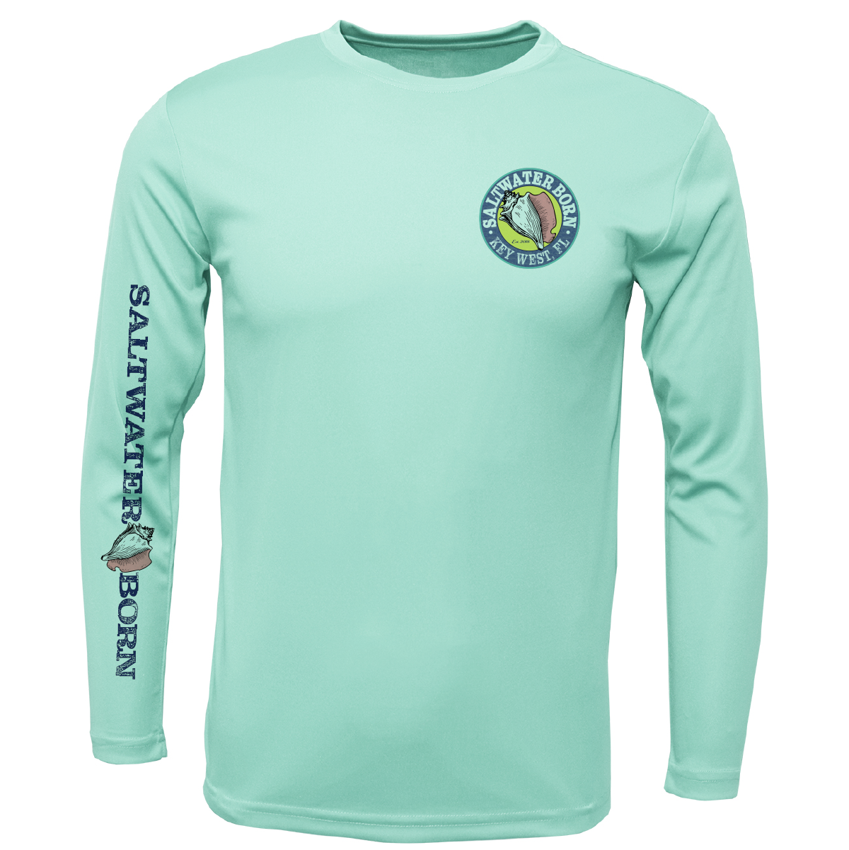 Key West, FL Kraken Men's Long Sleeve UPF 50+ Dry-Fit Shirt