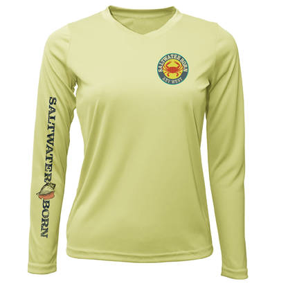 Key West Steamed Crab Women's Long Sleeve UPF 50+ Dry-Fit Shirt