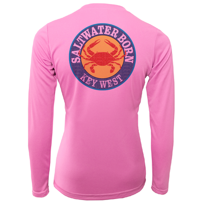 Key West Steamed Crab Women's Long Sleeve UPF 50+ Dry-Fit Shirt