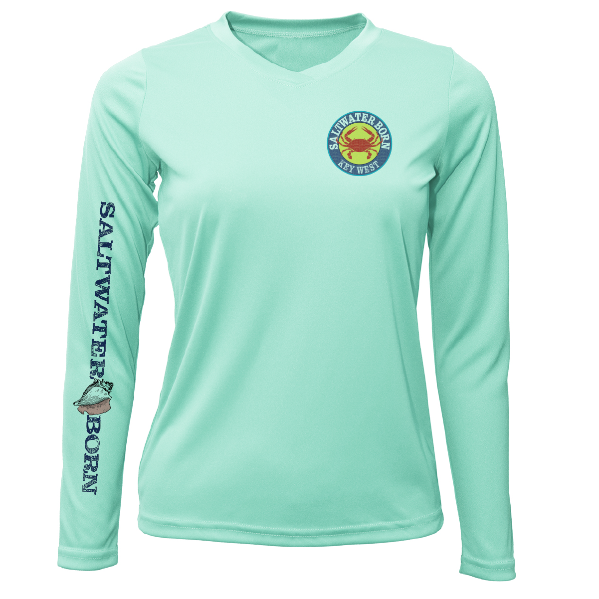 Key West Steamed Crab Women's Long Sleeve UPF 50+ Dry-Fit Shirt