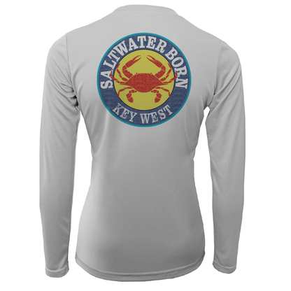 Key West Steamed Crab Women's Long Sleeve UPF 50+ Dry-Fit Shirt