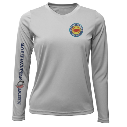 Key West Steamed Crab Women's Long Sleeve UPF 50+ Dry-Fit Shirt
