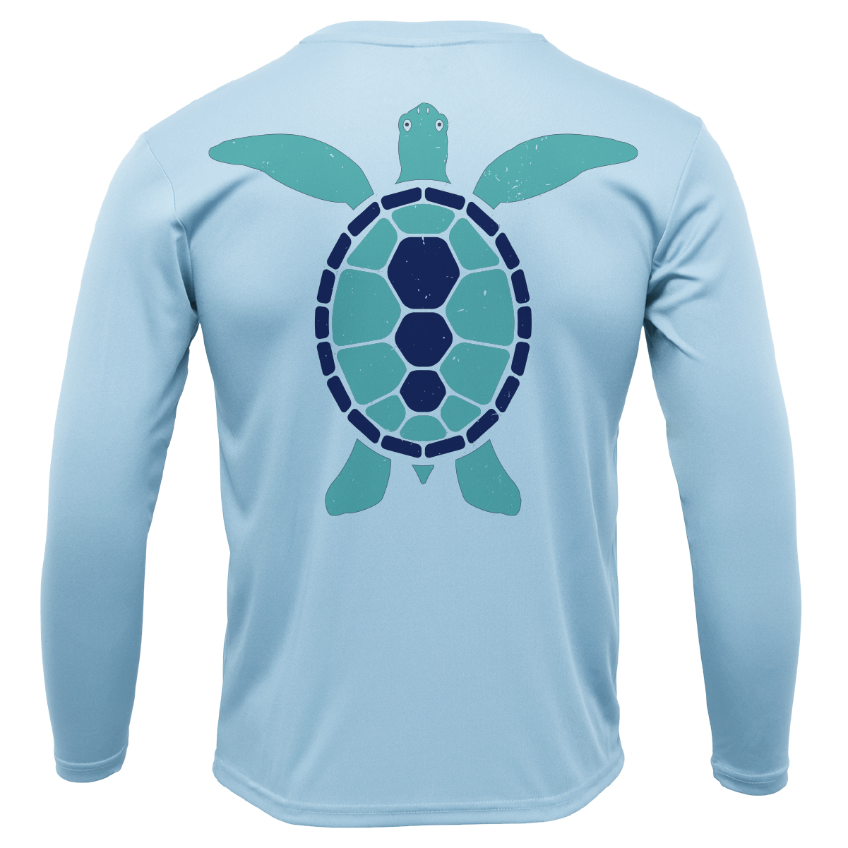 Key West, FL Turtle Men's Long Sleeve UPF 50+ Dry-Fit Shirt
