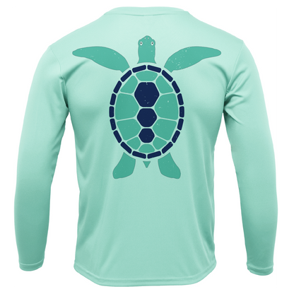 Key West, FL Turtle Men's Long Sleeve UPF 50+ Dry-Fit Shirt