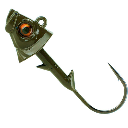 Reaction Tackle Lead Fish Head Jigs - 5-PACK - New