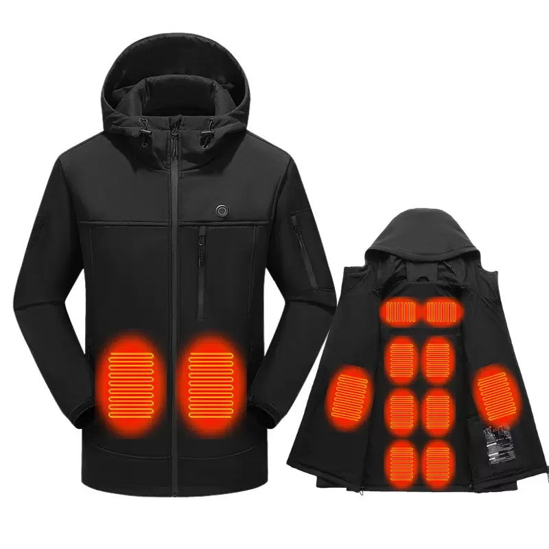 LITEGUEST 10-Zone Softshell Heated Jacket – USB Winter Jacket