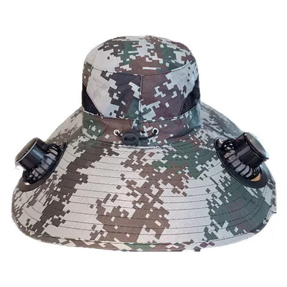 LITEGUEST Solar Cooling Hat with Dual Fans & UPF50+ Sun Protection