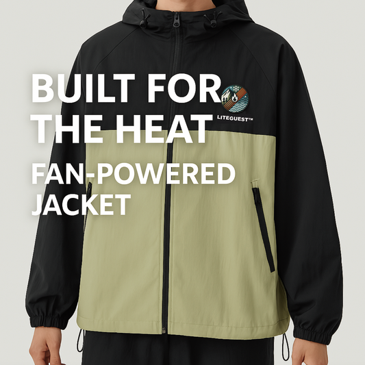 LITEGUEST Cooling Jacket Built-In Fans UPF50+ Protection for Summer