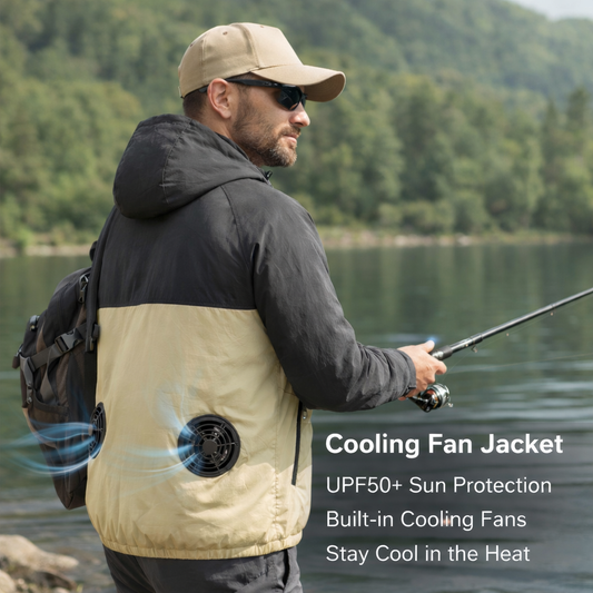 LITEGUEST UPF50+ Fan Jacket – Cooling Fans for Summer Outdoors