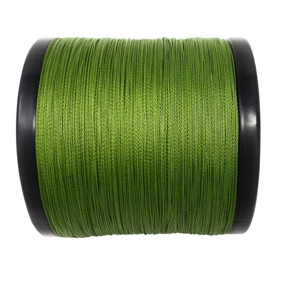 Reaction Tackle Braided Fishing Line - NO FADE Low-Vis Green