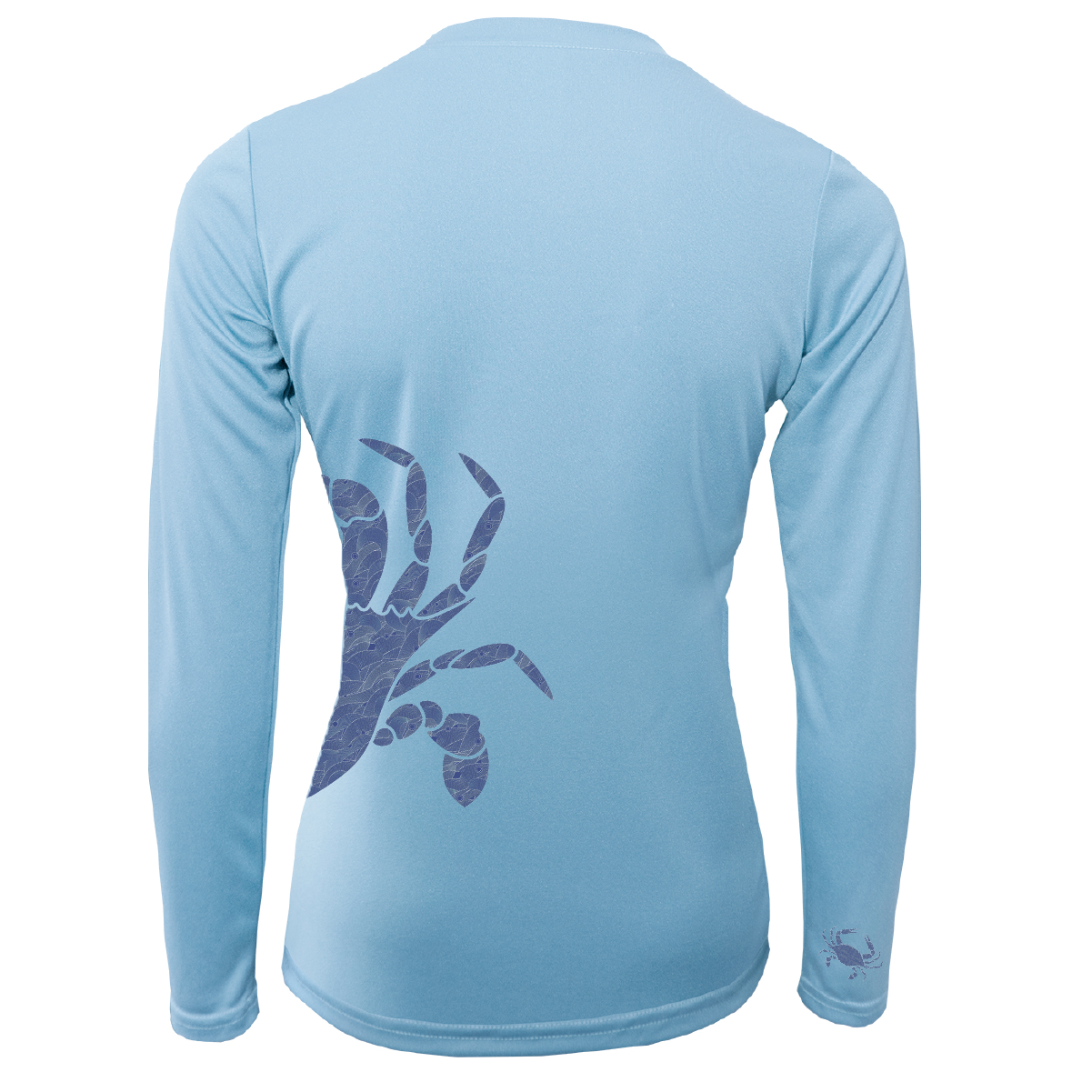 Blue Crab Wrap Women's Long Sleeve UPF 50+ Dry-Fit Shirt