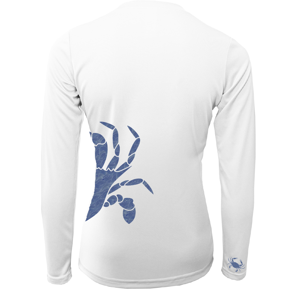 Blue Crab Wrap Women's Long Sleeve UPF 50+ Dry-Fit Shirt