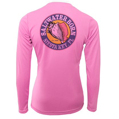 Siesta Key "Saltwater Hair...Don't Care" Long Sleeve UPF 50+ Dry-Fit Shirt