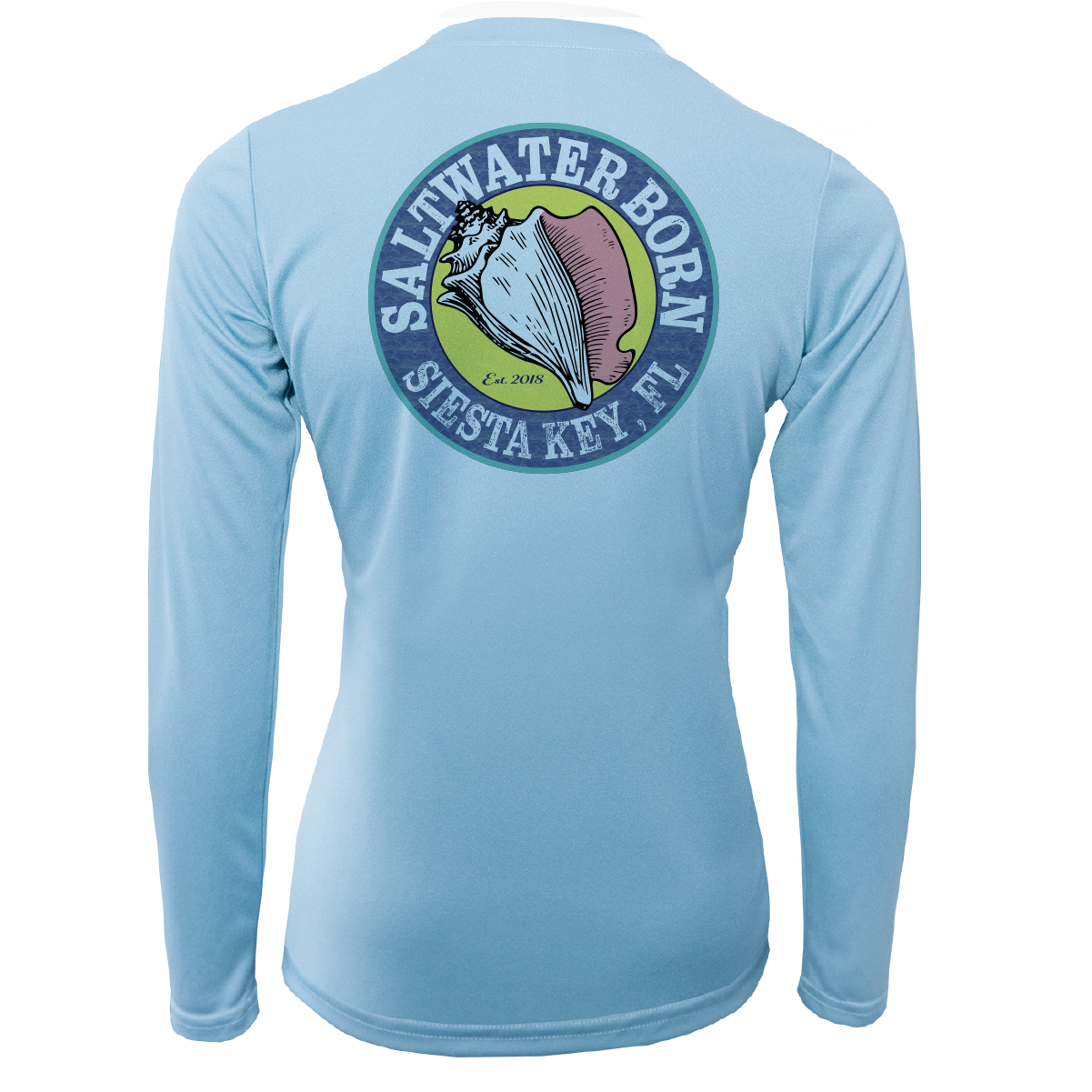Siesta Key, FL "Saltwater Heals Everything" Women's Long Sleeve UPF 50+ Dry-Fit Shirt