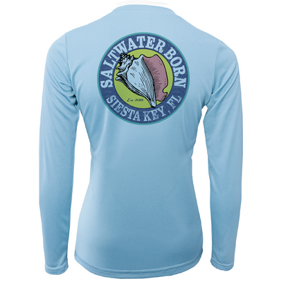 Siesta Key, FL "Saltwater Heals Everything" Women's Long Sleeve UPF 50+ Dry-Fit Shirt