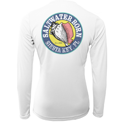 Siesta Key, FL "Saltwater Heals Everything" Women's Long Sleeve UPF 50+ Dry-Fit Shirt