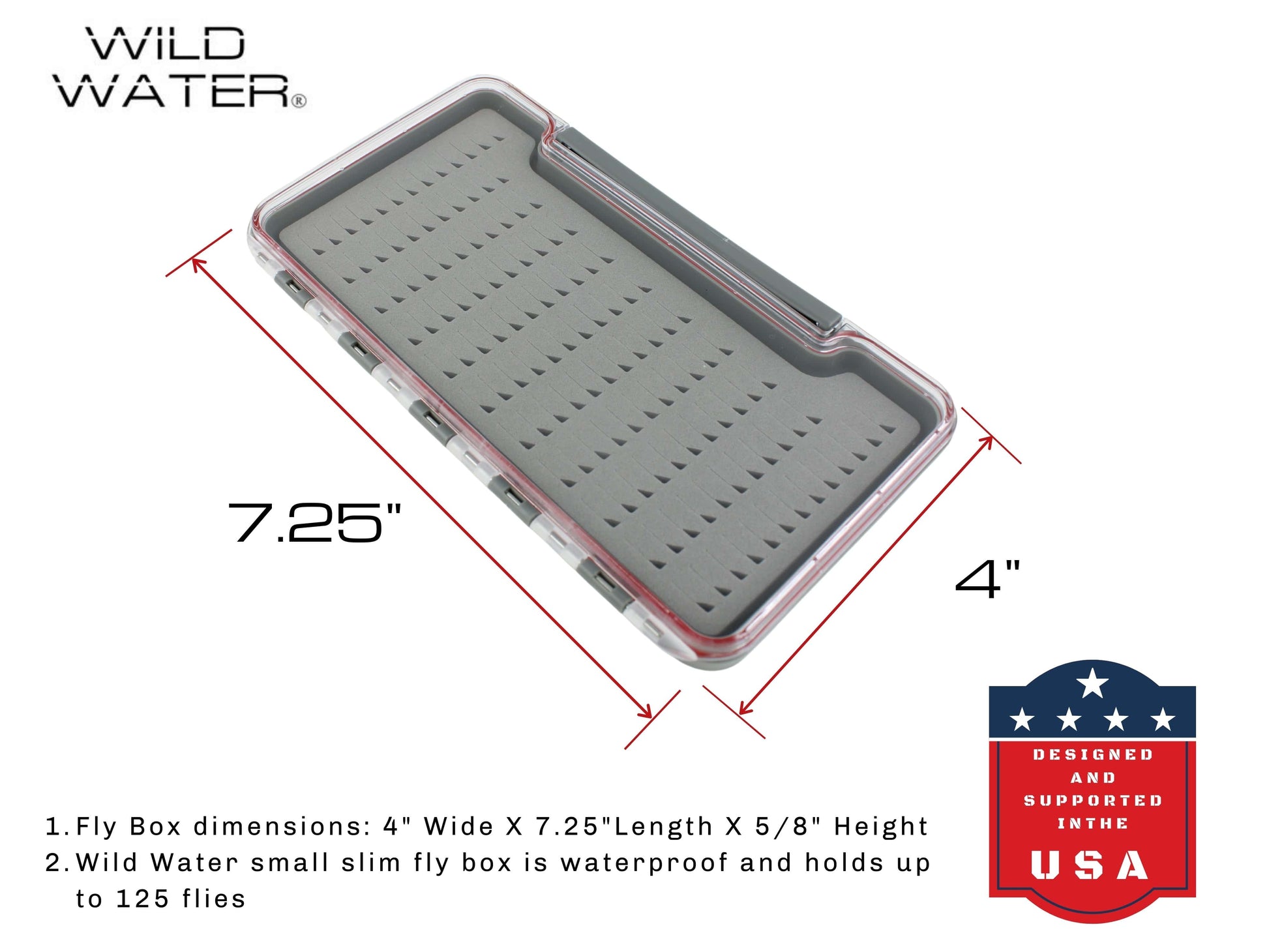 Wild Water Fly Fishing Large Thin Foam Insert Fly Box | SendIt Sailing